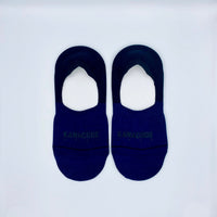 HAND-DYED NATURAL AIZOME "KASE" WITH 100% ORGANIC COMBED COTTON - AIZOME (body/toes)/BLACK (heel) WITH カナコデBLACK STAMP